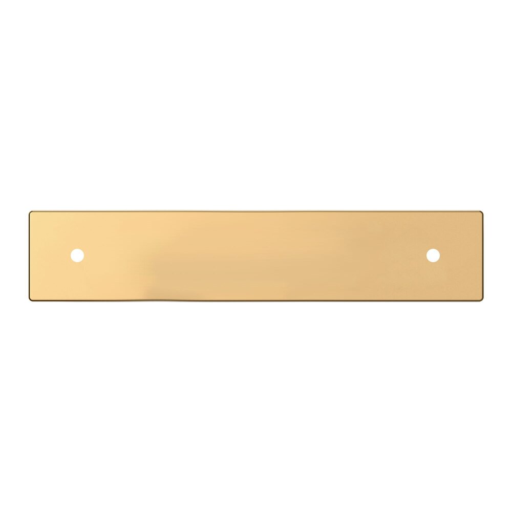 Baldwin 4" Centers Contemporary Back Plate in Unlacquered Brass