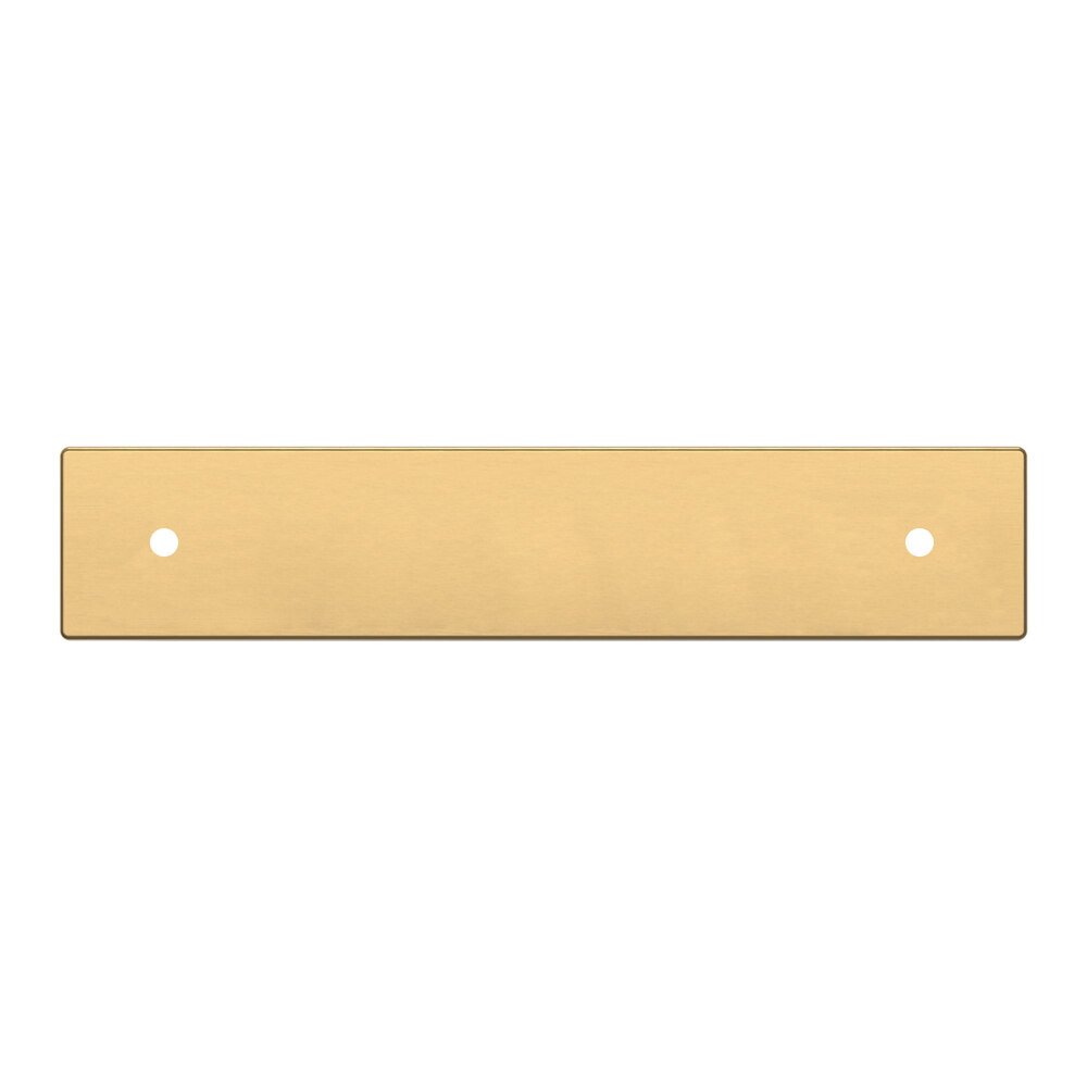 Baldwin 4" Centers Contemporary Back Plate in PVD Lifetime Satin Brass