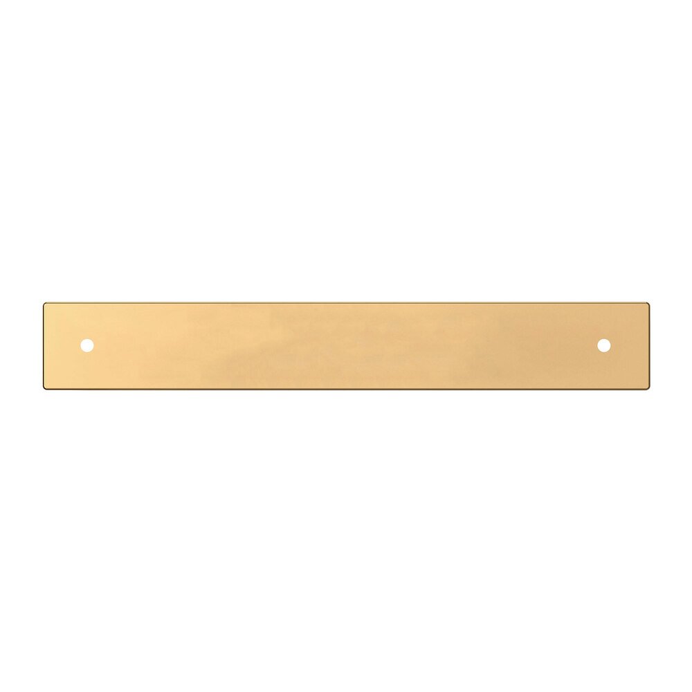 Baldwin 6" Centers Contemporary Back Plate in Lifetime Pvd Polished Brass