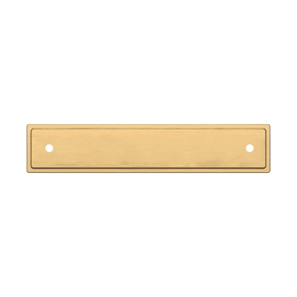 Baldwin 4" Centers Transitional Back Plate in PVD Lifetime Satin Brass