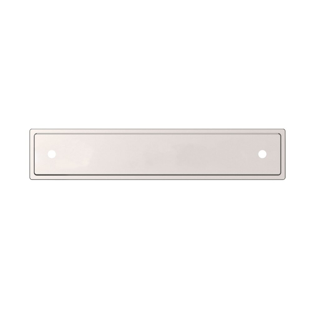 Baldwin 4" Centers Transitional Back Plate in Lifetime Pvd Polished Nickel