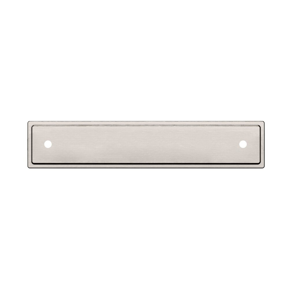Baldwin 4" Centers Transitional Back Plate in Satin Nickel