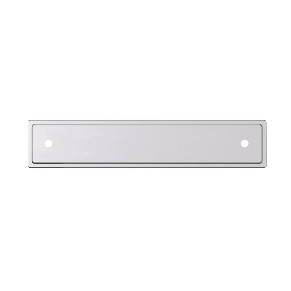 Baldwin 4" Centers Transitional Back Plate in Polished Chrome