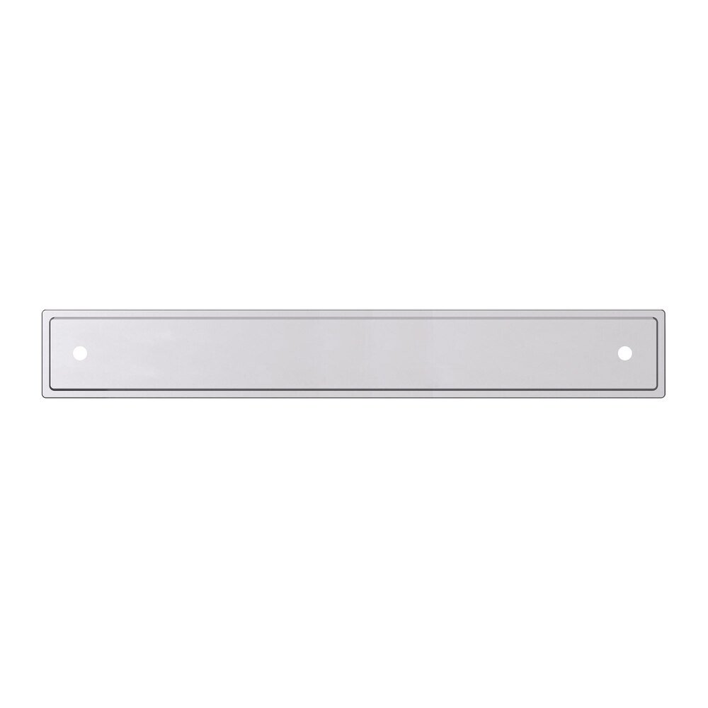 Baldwin 6" Centers Transitional Back Plate in Polished Chrome