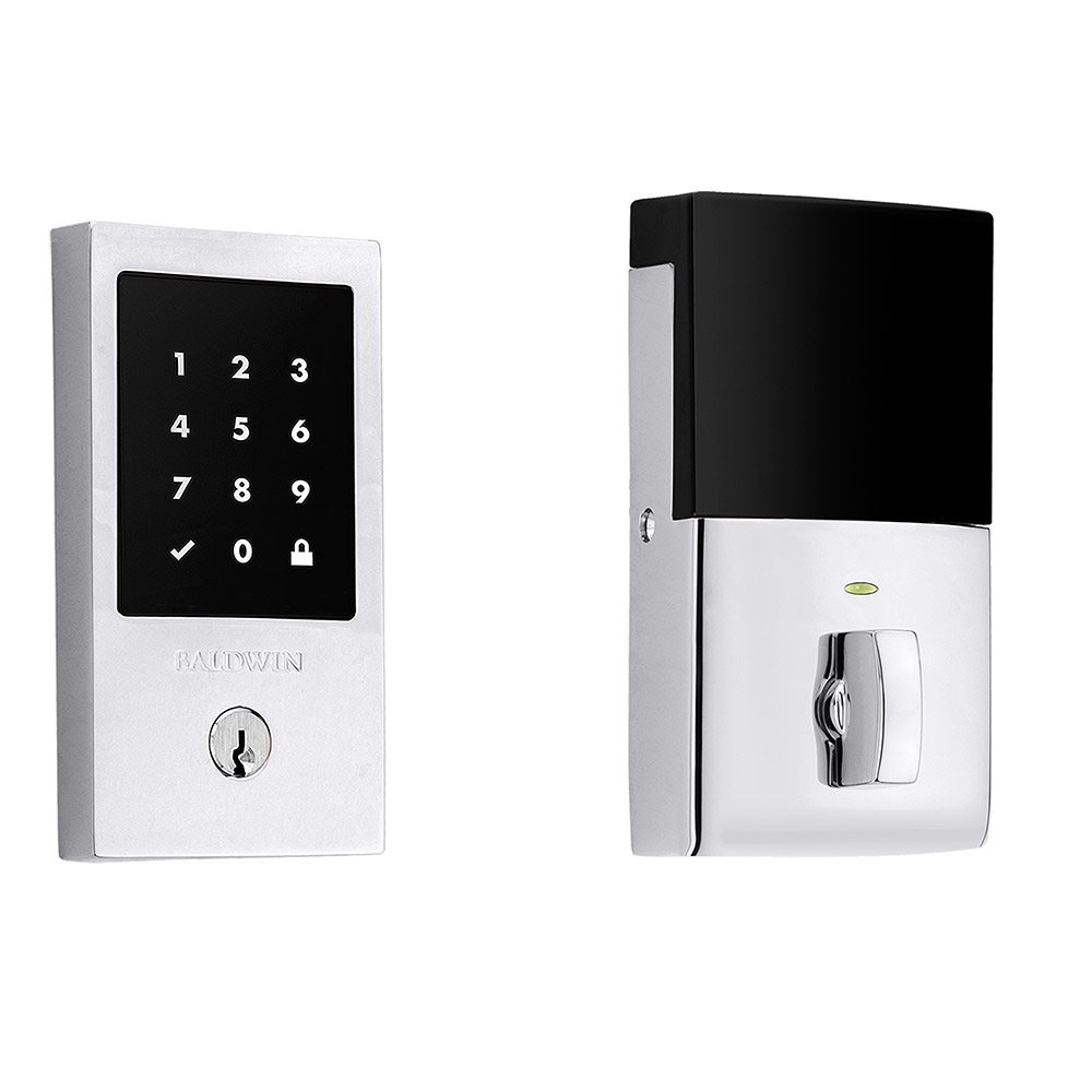 Baldwin Minneapolis Touchscreen Deadbolt with Z-Wave in Polished Chrome