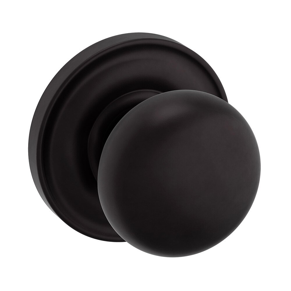 Baldwin Single Dummy 5000 Estate Knob with 5048 Rose in Oil Rubbed Bronze