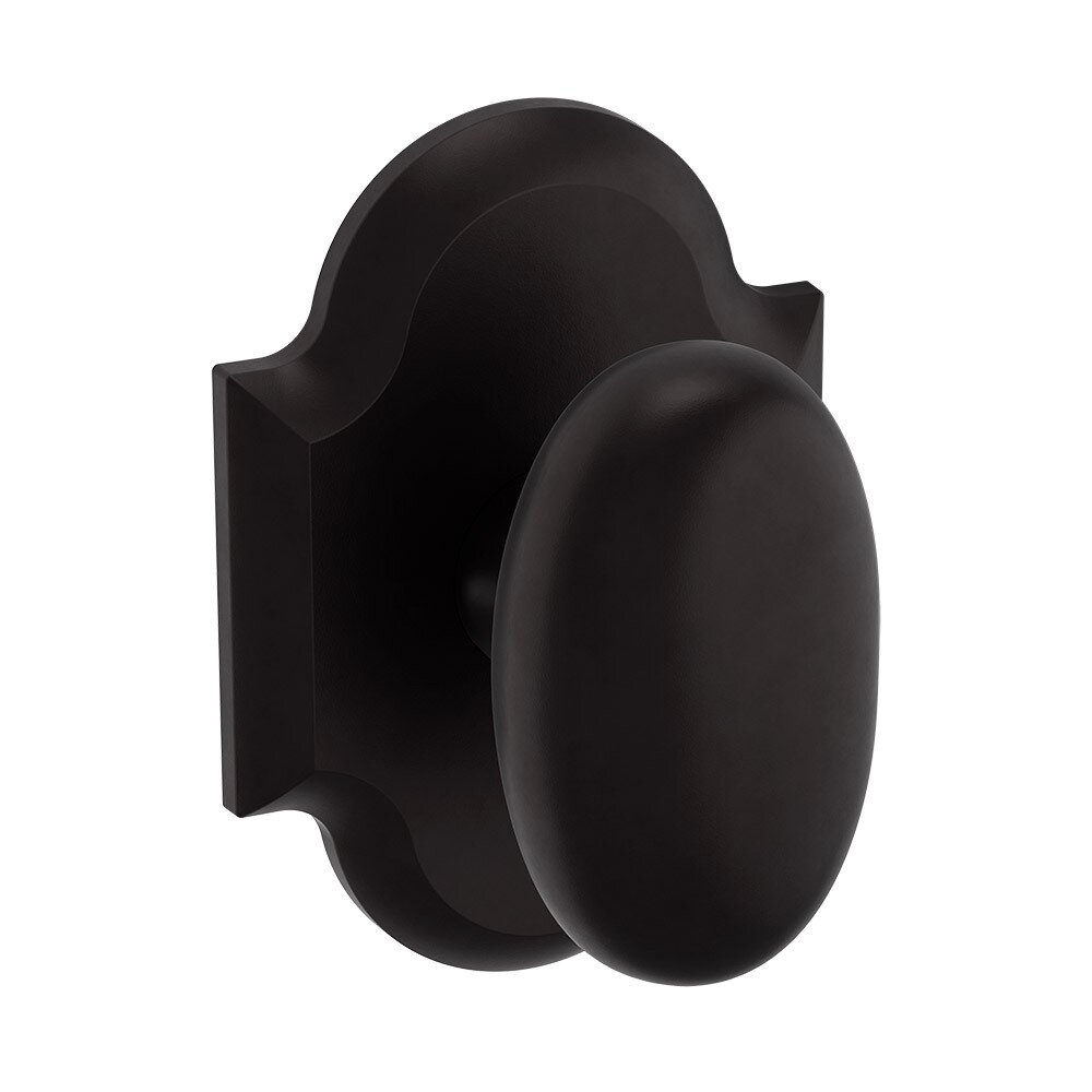 Baldwin Dummy Set 5024 Estate Knob with R030 Rose in Oil Rubbed Bronze