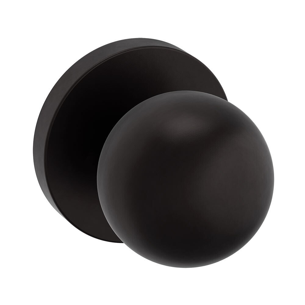 Baldwin Dummy Set Contemporary Door Knob with Contemporary Rose in Oil Rubbed Bronze