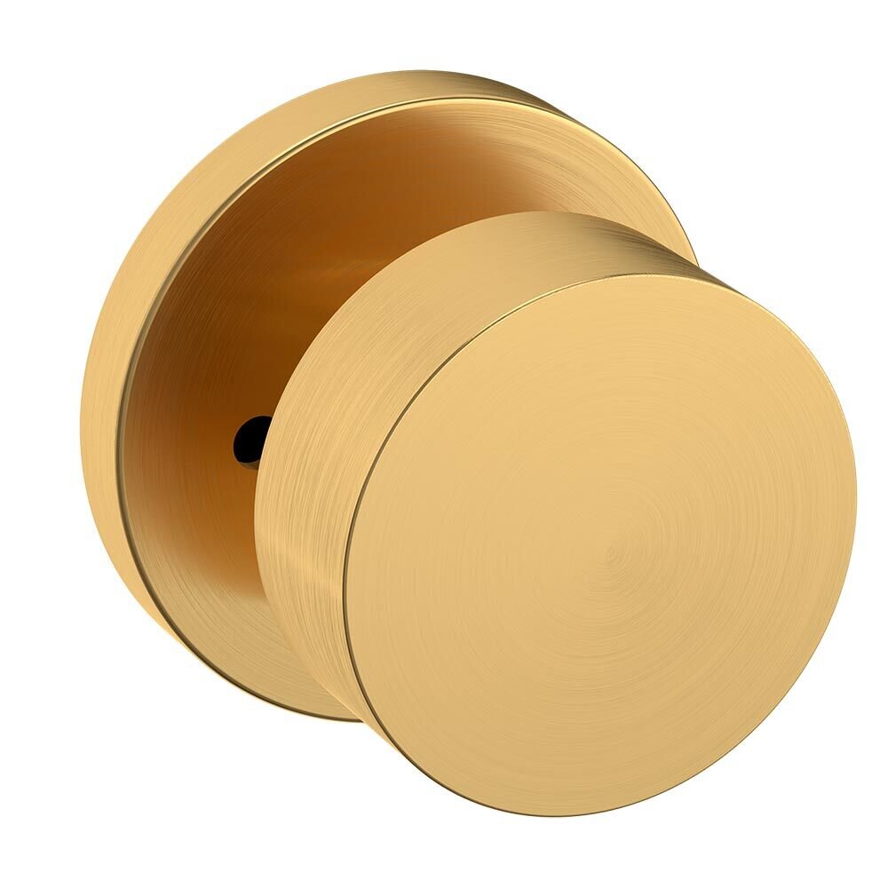 Baldwin Privacy 5055 Estate Knob with 5046 Rose in PVD Lifetime Satin Brass