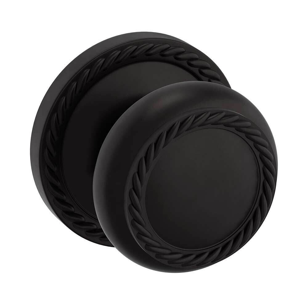 Baldwin Dummy Set 5064 Estate Rope Knob with 5004 Rope Rose in Oil Rubbed Bronze