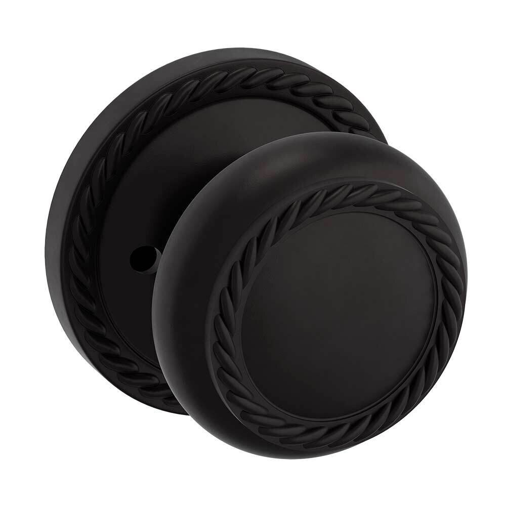 Baldwin Privacy 5064 Estate Rope Knob with 5004 Rope Rose in Oil Rubbed Bronze