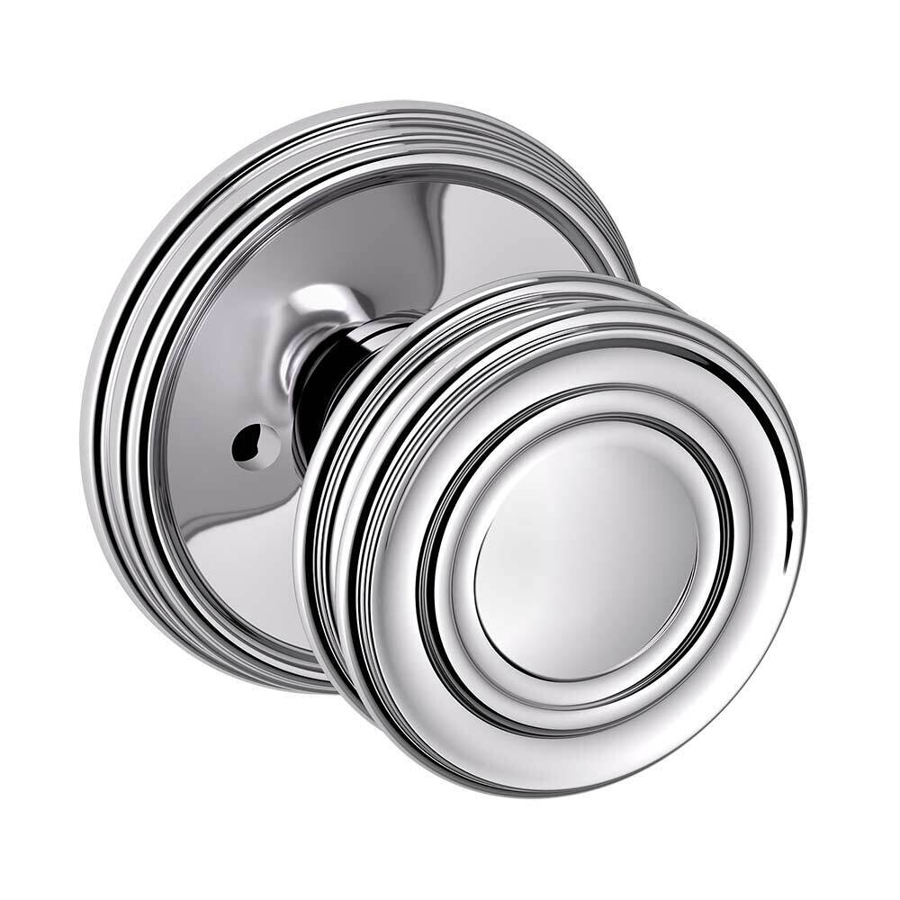 Baldwin Privacy 5066 Estate Knob with 5078 Rose in Polished Chrome