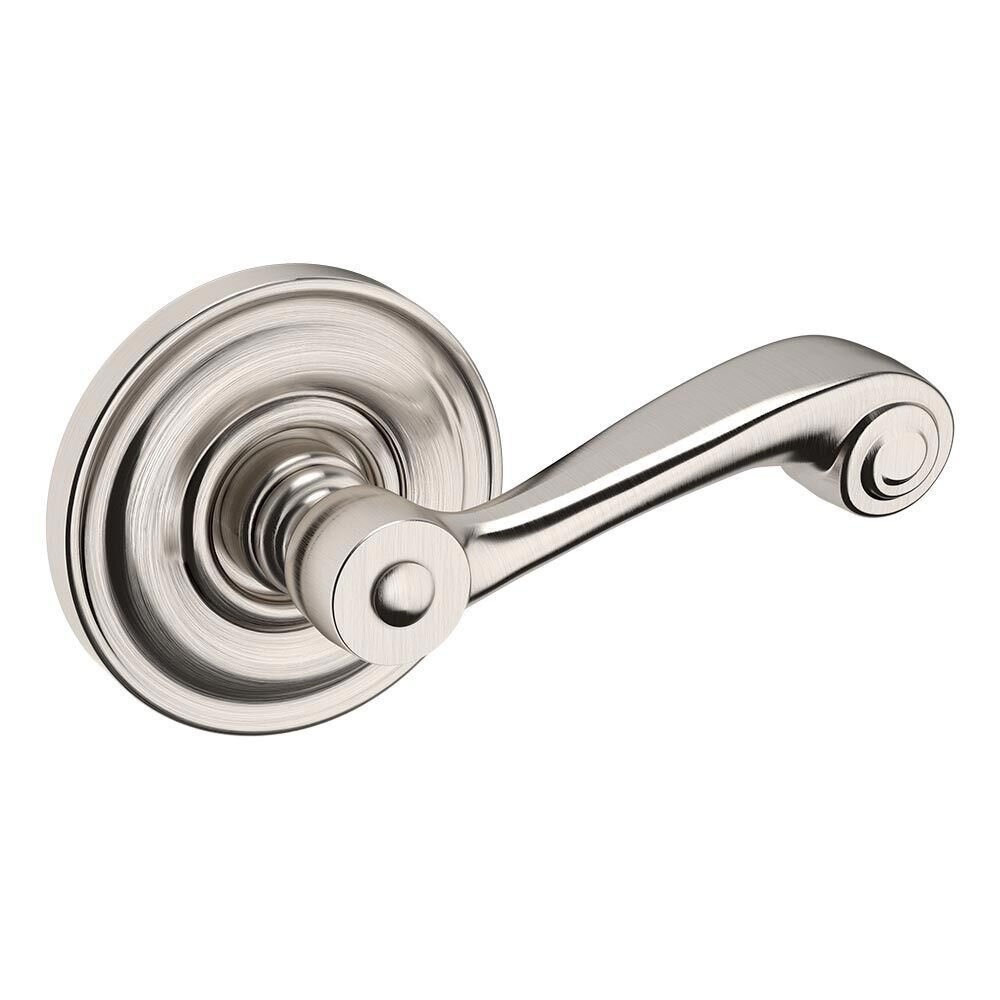 Baldwin Passage 5103 Estate Lever with 5048 Rose in Lifetime Pvd Satin Nickel