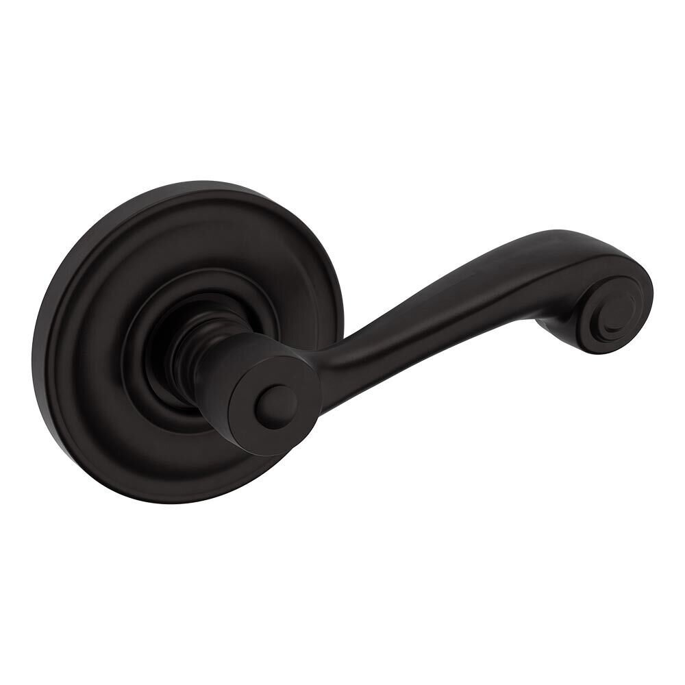 Baldwin Passage 5104 Estate Lever with 5004 Rose in Oil Rubbed Bronze