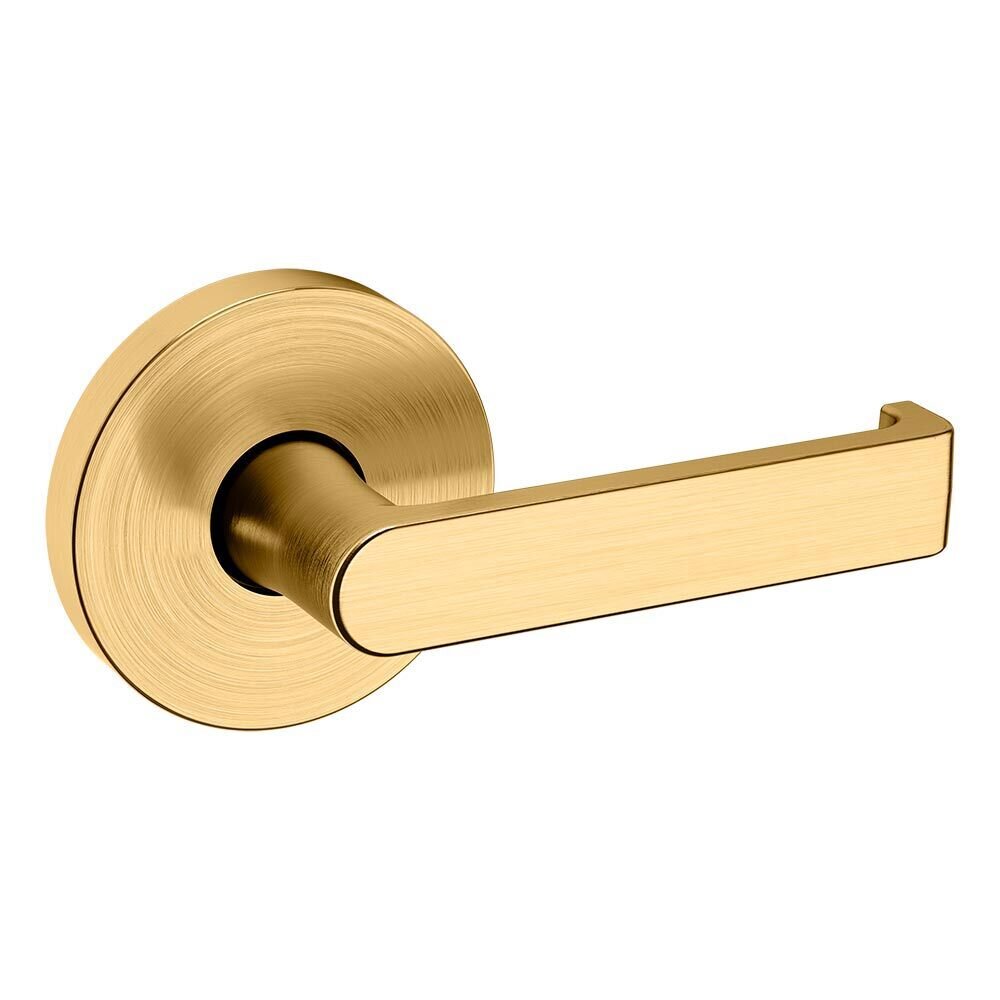 Baldwin Passage 5105 Estate Lever with 5046 Rose in PVD Lifetime Satin Brass