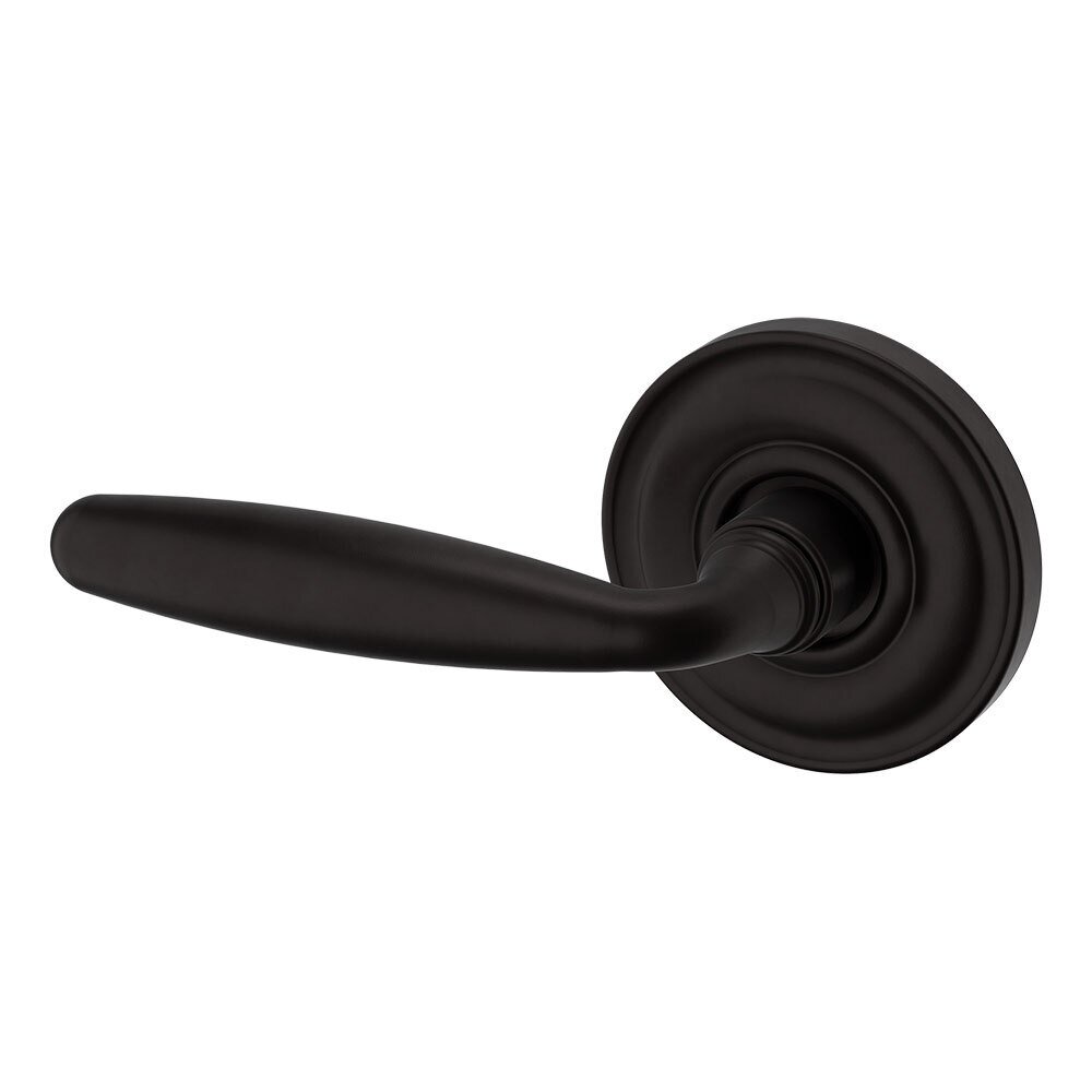 Baldwin Single Dummy Left Handed 5106 Estate Lever with 5048 Rose in Oil Rubbed Bronze