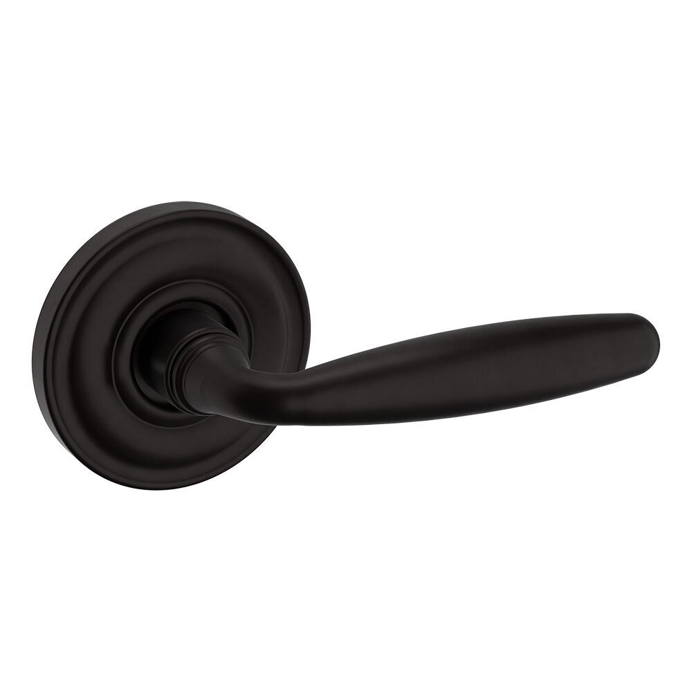 Baldwin Passage 5106 Estate Lever with 5048 Rose in Oil Rubbed Bronze