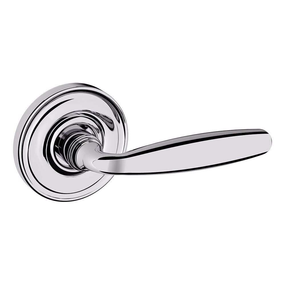 Baldwin Passage 5106 Estate Lever with 5048 Rose in Polished Chrome