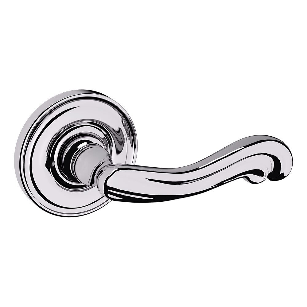 Baldwin Privacy 5108 Estate Lever with 5048 Rose in Polished Chrome