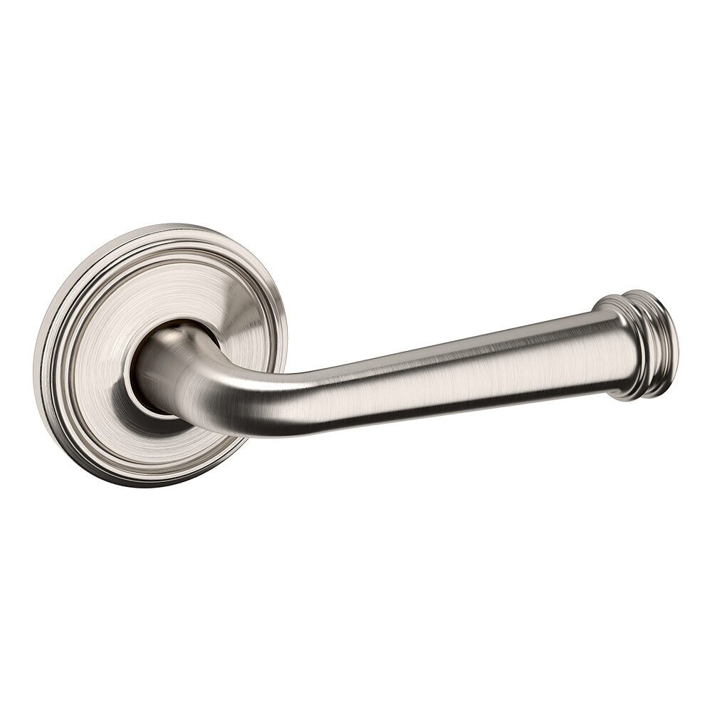 Baldwin Passage 5116 Estate Lever with 5070 Rose in Lifetime Pvd Satin Nickel