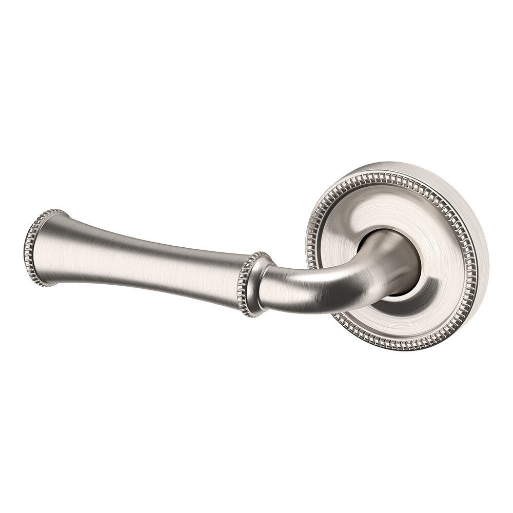 Baldwin Single Dummy Left Handed 5118 Estate Lever with 5076 Rose in Lifetime Pvd Satin Nickel
