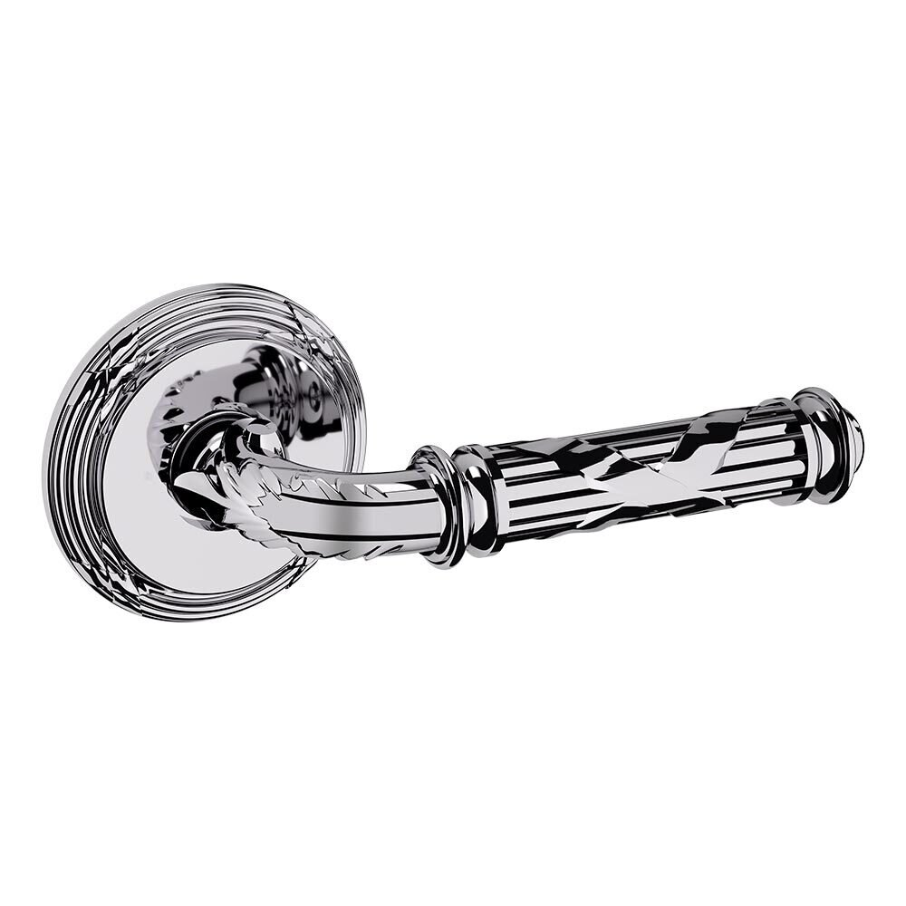 Baldwin Dummy Set 5122 Estate Lever with 5021 Rose in Polished Chrome