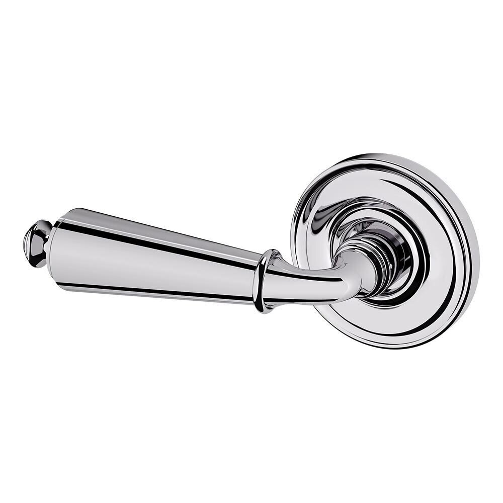 Baldwin Single Dummy Left Handed 5125 Estate Lever with 5048 Rose in Polished Chrome