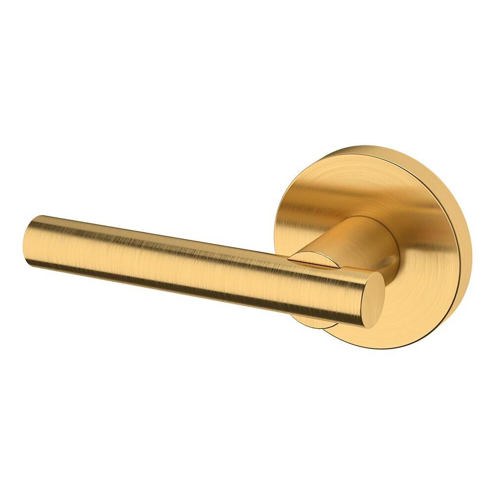 Baldwin Single Dummy Left Handed 5137 Estate Lever with 5046 Rose in PVD Lifetime Satin Brass