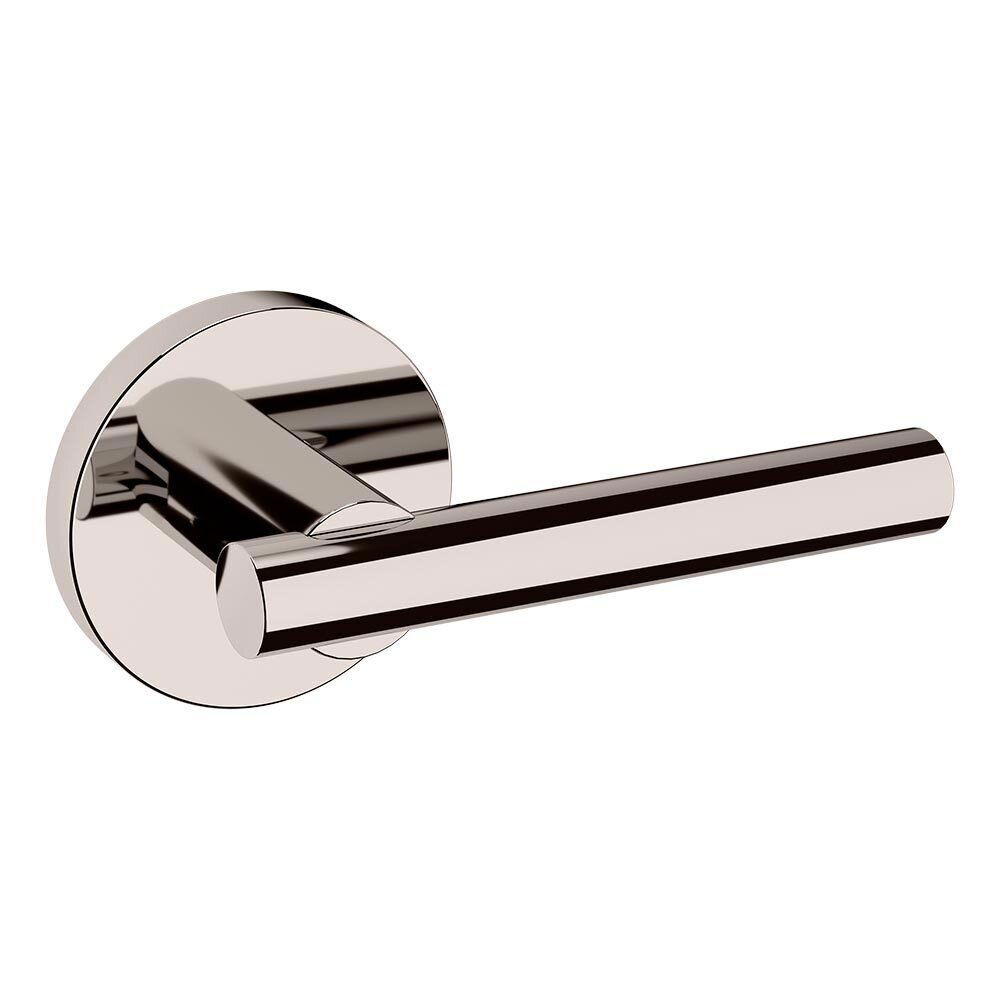 Baldwin Single Dummy Right Handed 5137 Estate Lever with 5046 Rose in Lifetime Pvd Polished Nickel
