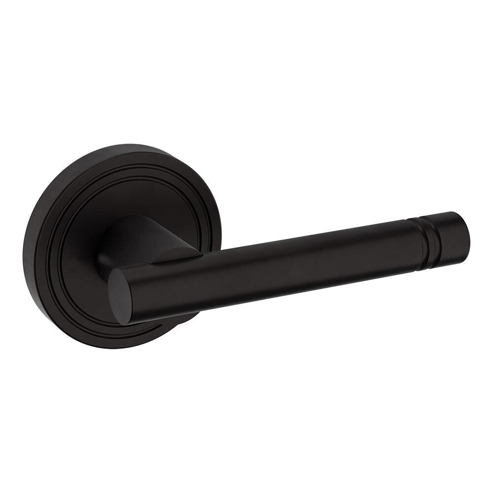 Baldwin Passage 5138 Estate Lever with 5047 Rose in Oil Rubbed Bronze