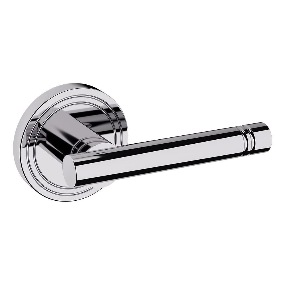 Baldwin Single Dummy Right Handed 5138 Estate Lever with 5047 Rose in Polished Chrome