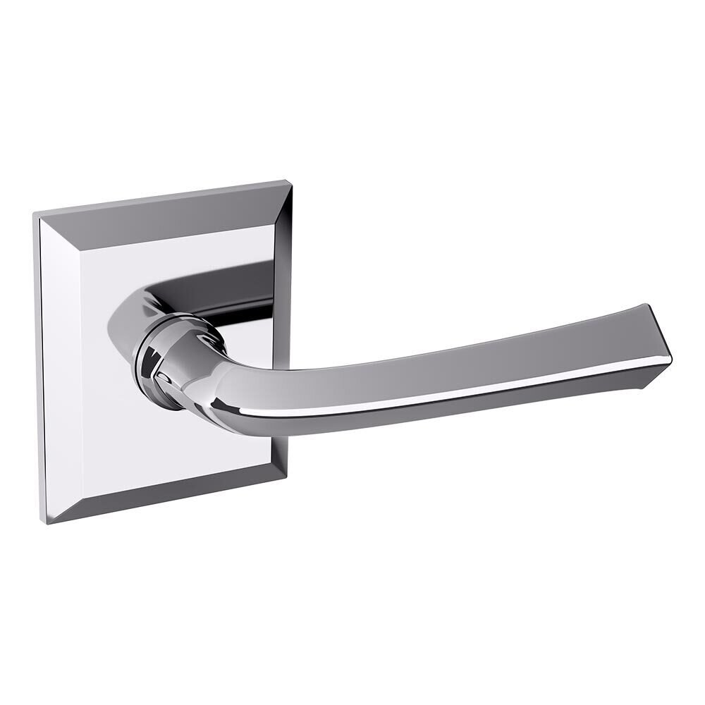 Baldwin Passage 5141 Estate Lever with R033 Rose in Polished Chrome