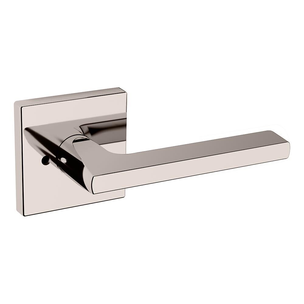 Baldwin Privacy 5162 Estate Lever with R017 Rose in Lifetime Pvd Polished Nickel