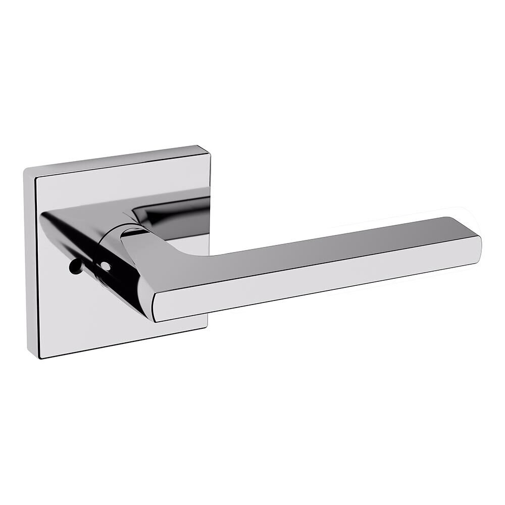 Baldwin Privacy 5162 Estate Lever with R017 Rose in Polished Chrome