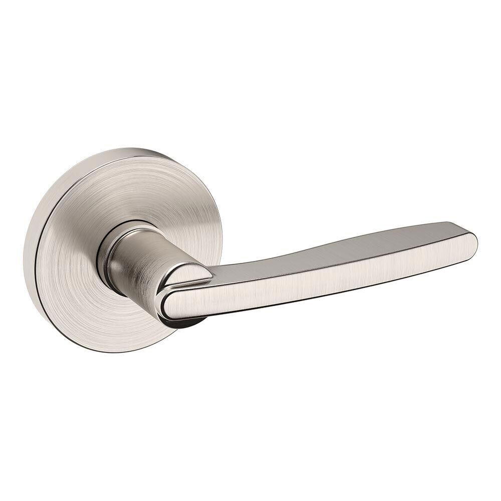 Baldwin Passage 5164 Estate Lever with R017 Rose in Lifetime Pvd Satin Nickel