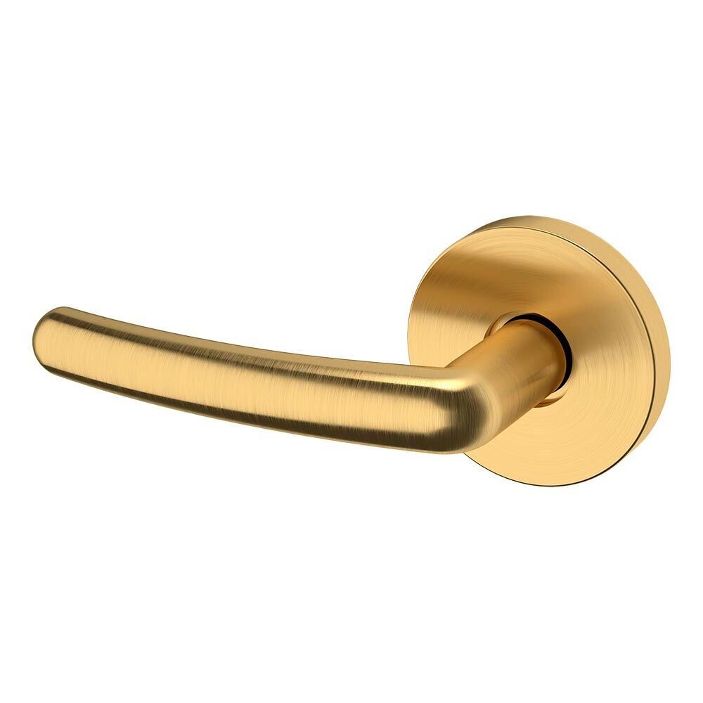Baldwin Single Dummy Left Handed 5165 Estate Lever with 5046 Rose in PVD Lifetime Satin Brass