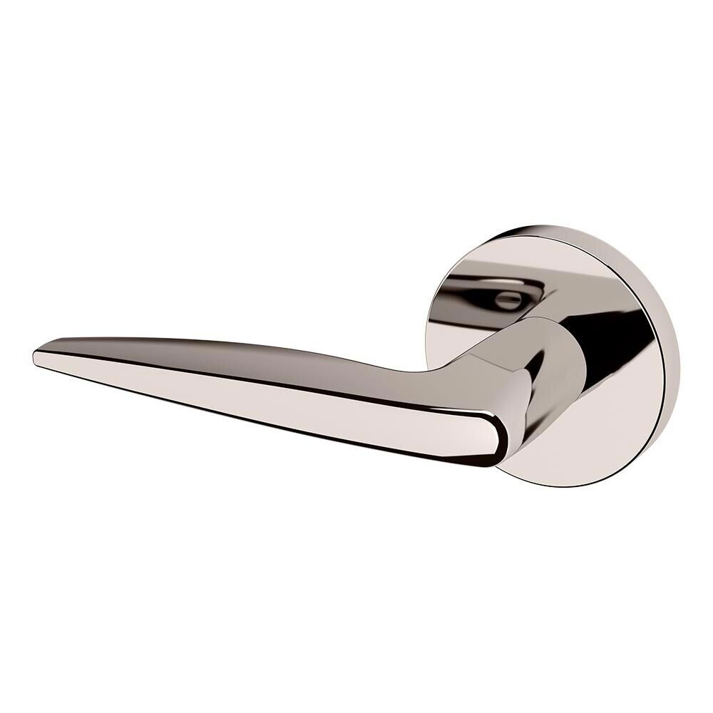 Baldwin Single Dummy Left Handed 5166 Estate Lever with 5046 Rose in Lifetime Pvd Polished Nickel
