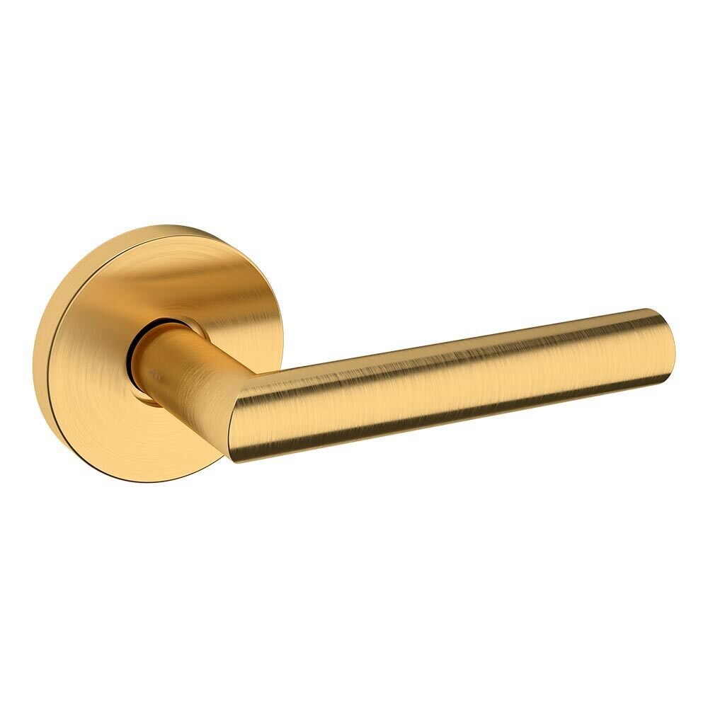 Baldwin Passage 5173 Estate Lever with 5046 Rose in PVD Lifetime Satin Brass