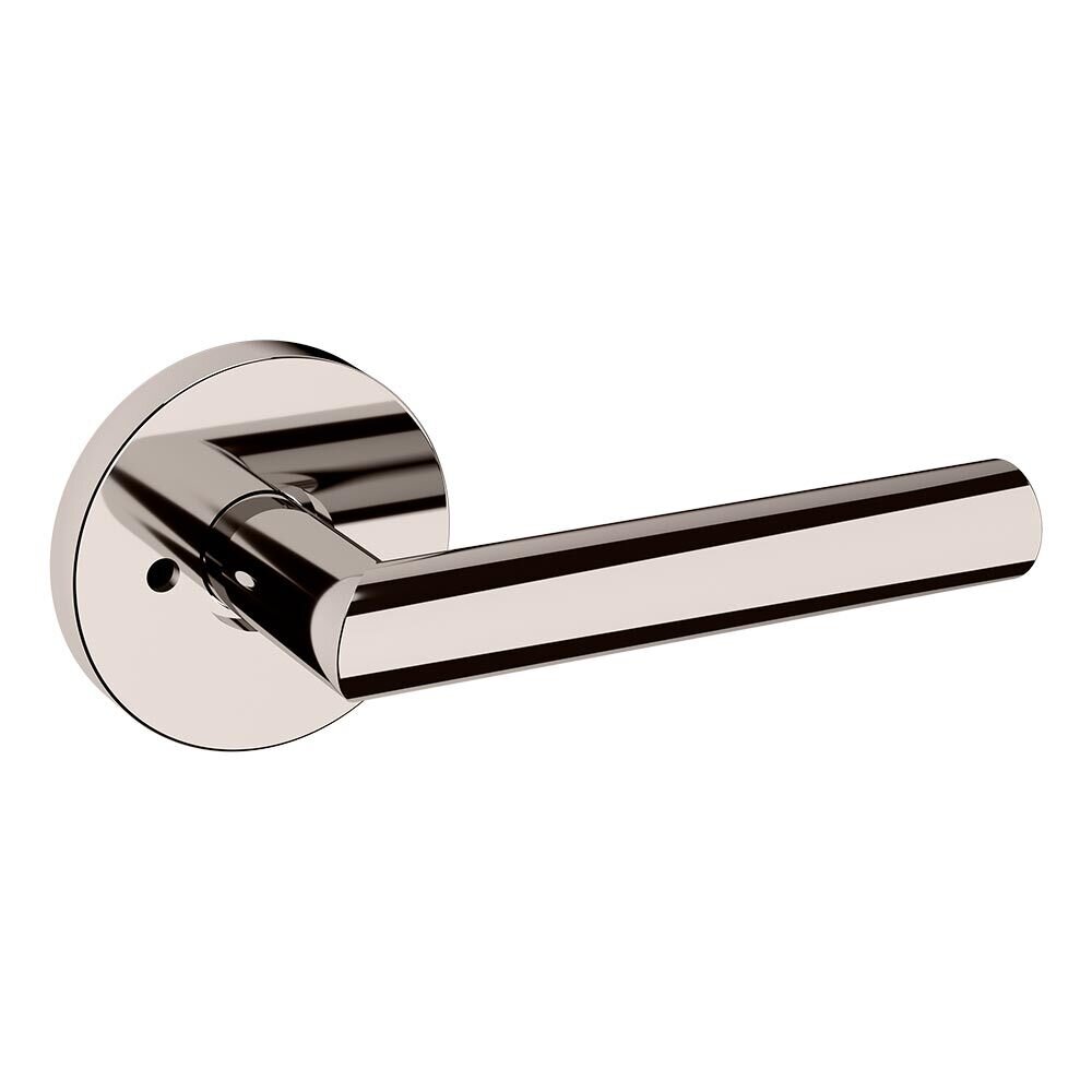 Baldwin Privacy 5173 Estate Lever with 5046 Rose in Lifetime Pvd Polished Nickel