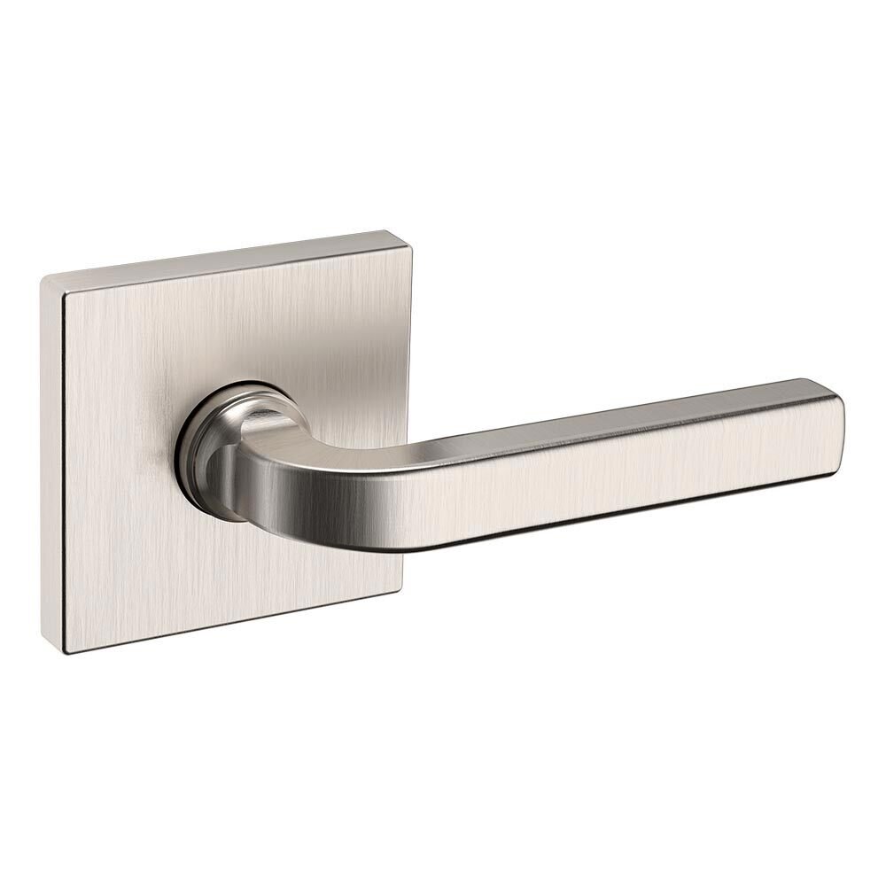 Baldwin Passage 5190 Estate Lever with R017 Rose in Lifetime Pvd Satin Nickel