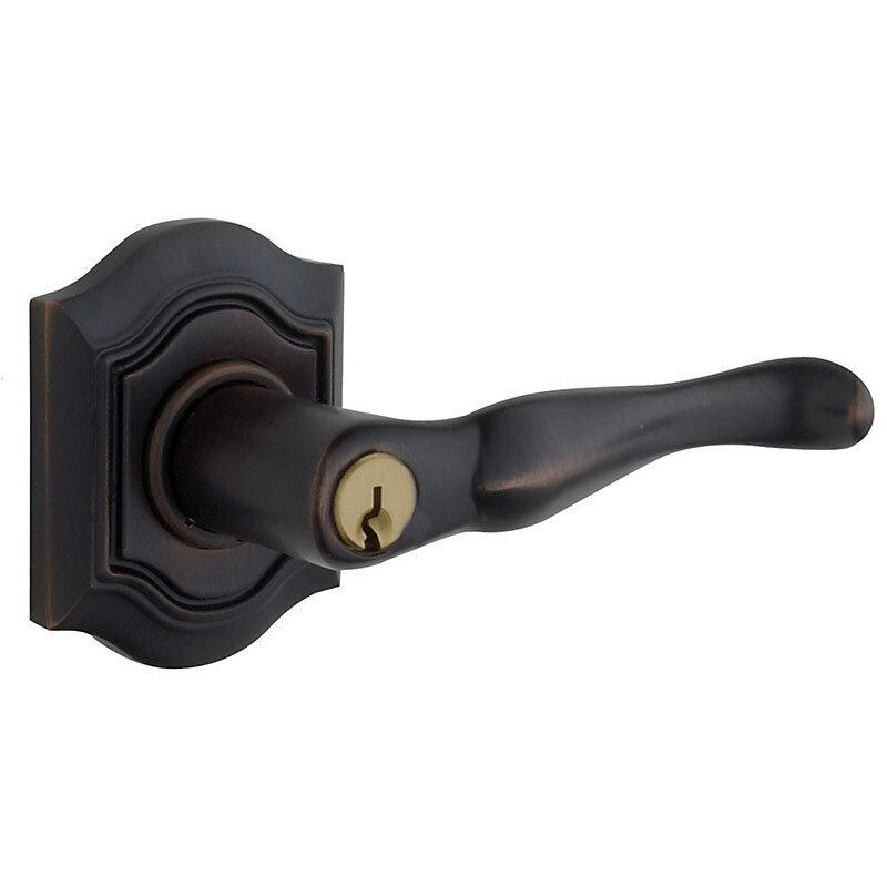 Baldwin Keyed Bethpage Lever in Oil Rubbed Bronze