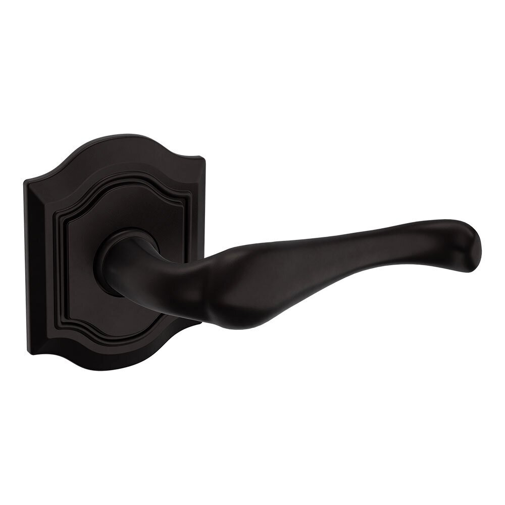 Baldwin Passage Bethpage Door Lever with Bethpage Rose in Oil Rubbed Bronze
