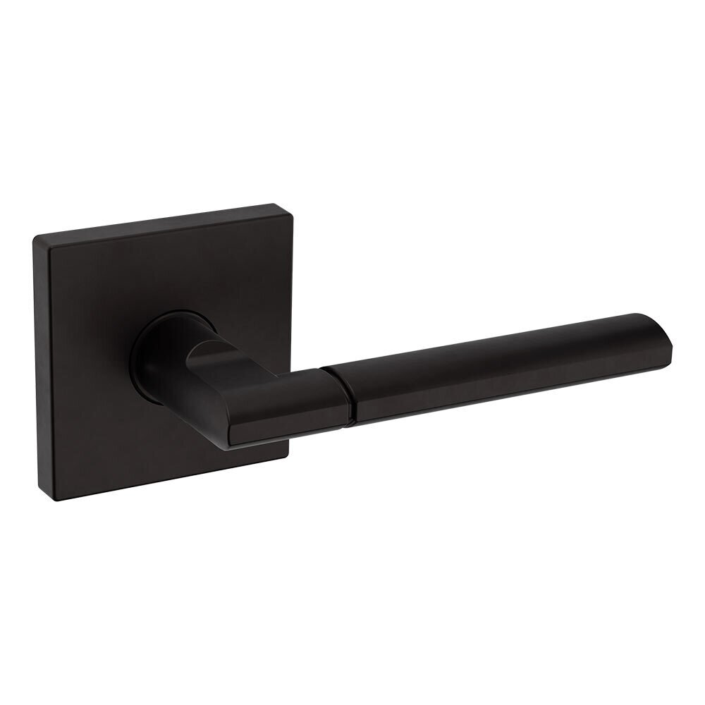 Baldwin Dummy Set L021 Estate Lever with R017 Square Rose in Oil Rubbed Bronze
