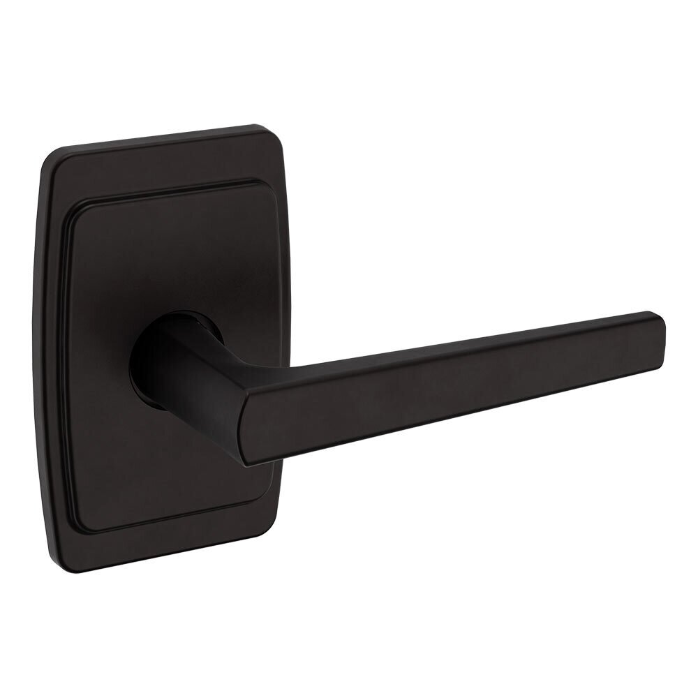 Baldwin Dummy Set L024 Estate Lever with R046 Rose in Oil Rubbed Bronze
