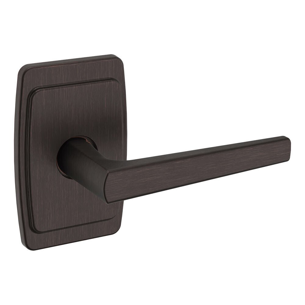 Baldwin Single Dummy Right Handed L024 Estate Lever with R046 Rose in Venetian Bronze