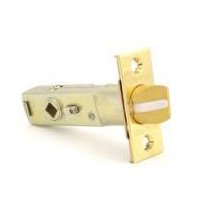 Baldwin Passage Knob Replacement Latch in Lifetime Pvd Polished Brass