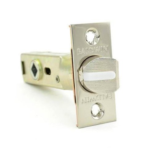 Baldwin Privacy Lever Replacement Latch in Lifetime Pvd Polished Nickel