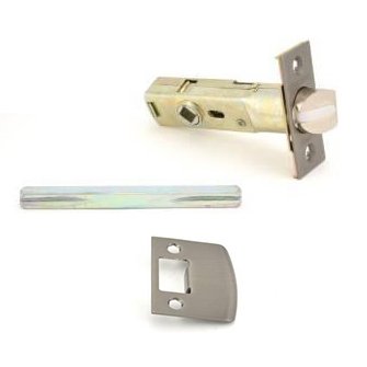 Baldwin Passage Lever Replacement Latch with Full Lip Strike in Antique Nickel