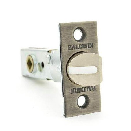 Baldwin Privacy Lever Replacement Latch in PVD Graphite Nickel