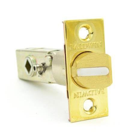 Baldwin Privacy Knob Replacement Latch in Unlacquered Brass